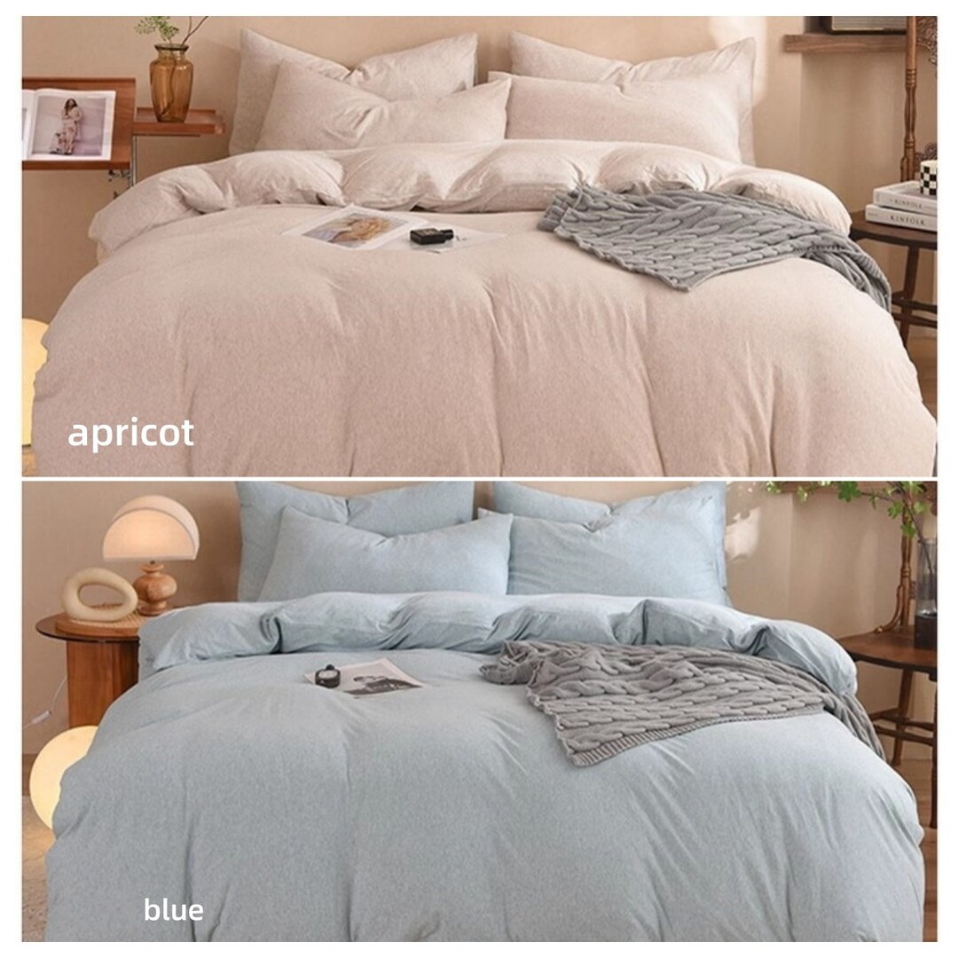 14 Colors Soft Cotton Duvet Cover Queen, Full, Twin, King, Customize