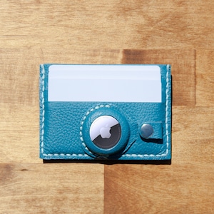 AirTag Leather Wallet with Money Clip