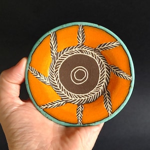 Handmade Ceramic Mini Plate: Teabag, Ring & Spoon Holder