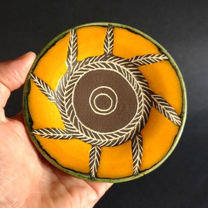 Handmade Ceramic Mini Plate: Teabag, Ring & Spoon Holder