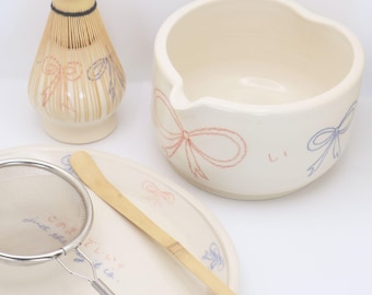 Just The Way It Is | Handmade Matcha Bowl and Whisk Holder Tea Set