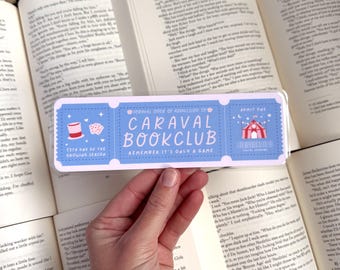 Caraval Book Club Ticket Bookmark: Romantasy Era Cardstock