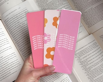 Hot Girls Read Bookmark: Laminated Cardstock with Tassel