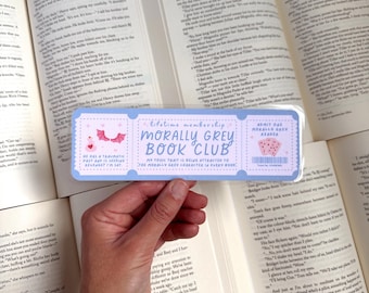Morally Grey Book Club Bookmark: Smutty Romance Reader Gift