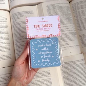 Fantasy Edition TBR-promptkaarten, TBR-kaarten, Romantasy-kaarten, TBR-tarotkaarten, cadeau boekenliefhebbers, cadeau boekenwurm, boekenwurmcadeau, leesgrage cadeaus