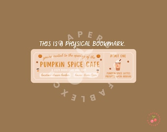 Pumpkin Spice Cafe Bookmark