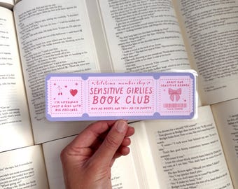 Marcapáginas del club de lectura Sensitive Girlies: un regalo literario