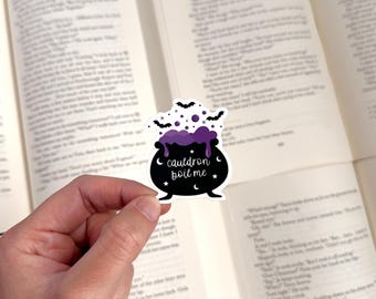 Cauldron Boil Me Sticker: Romantasy Bookish Kindle Accessory