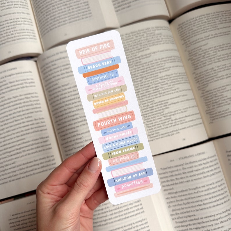 Ruination Bookmark Custom Book Stack Bookmark: Personalized Bookworm Gift, Laminated With ...