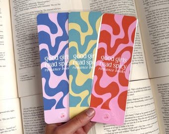Spicy Romance Books Bookmark, Laminated Cardstock, Bookish Gift