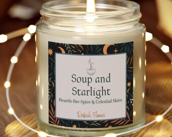 Soup & Starlight Candle | Cinnamon Chai Bookish Candle (4oz)