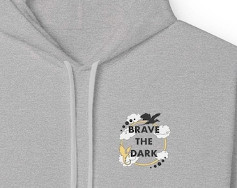 Sudadera con capucha inspirada en el Dragón de la Tormenta de Ónix, atrévete a la oscuridad / Sudadera con capucha de dragón de fantasía