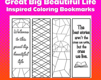 Emily Henry Inspired Coloring Bookmarks: Book Club Printable (PDF)