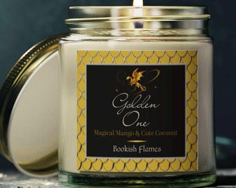 Dragon Fantasy Candle | Mango & Coconut Scented, Romantasy Gift (4oz)