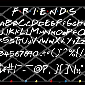 Amigo carta fuente SVG png diseño de imagen