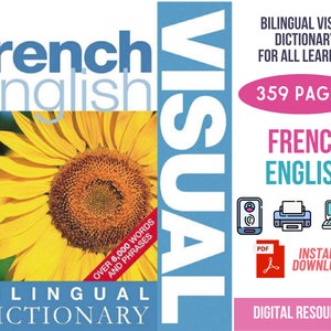 English-French, Language Learning eBook for Kids and Beginners, Bilingual Dictionary, Educational Resource, Language Guide, Learn French