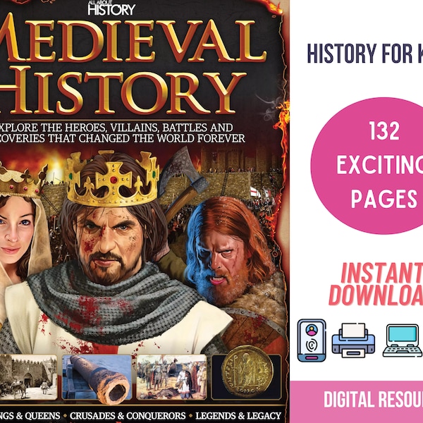 Medieval History for Kids History Homeschool Resource Social Studies for Kids World History Homeschool Printables Kids History Dark Ages