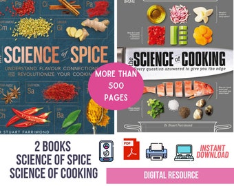 Wissenschaft der Kochkunst & Gewürzbücher, druckbare Ressourcen für Hausschule (PDF)