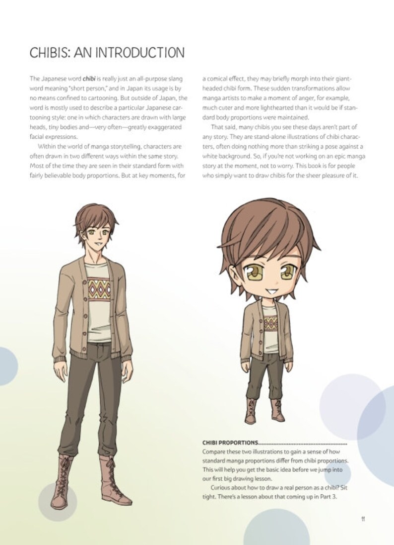 How to Draw Kawaii Chibi, Chibi Art Printable Worksheets Art Digital