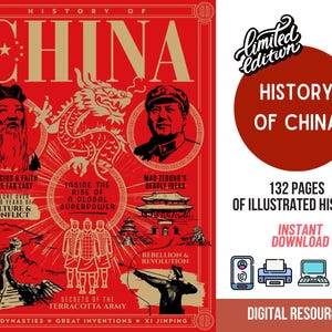 History of China, Chinese History for Kids History Homeschool Resource, Asian History for Kids World History Homeschool Printable History