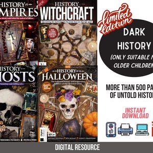Dark History Kids Printable History Homeschool, Supernatural World History, Homeschool Printable Kids History Teacher, History of Asia
