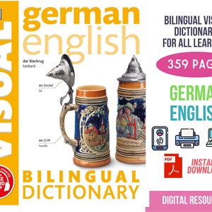 English-German, Language Learning eBook for Kids and Beginners, Bilingual Dictionary, Educational Resource, Language Guide, Learn German