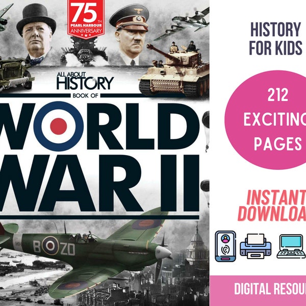 World War 2 History for Kids History Homeschool Resource Social Studies for Kids World History Homeschool Printables Kids History eBook