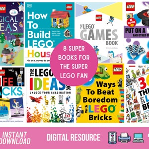 Brick Ideas Bundle 8 Super Books, Bricks for kids, Building Projects, Brick Activities, Build your own brick toy, Brick fans, Brick toys zdjęcie 1