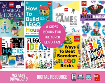 Brick Ideas Bundle (8 Super Books), Bricks for kids, Building Projects, Brick Activities, Build your own brick toy, Brick fans, Brick toys