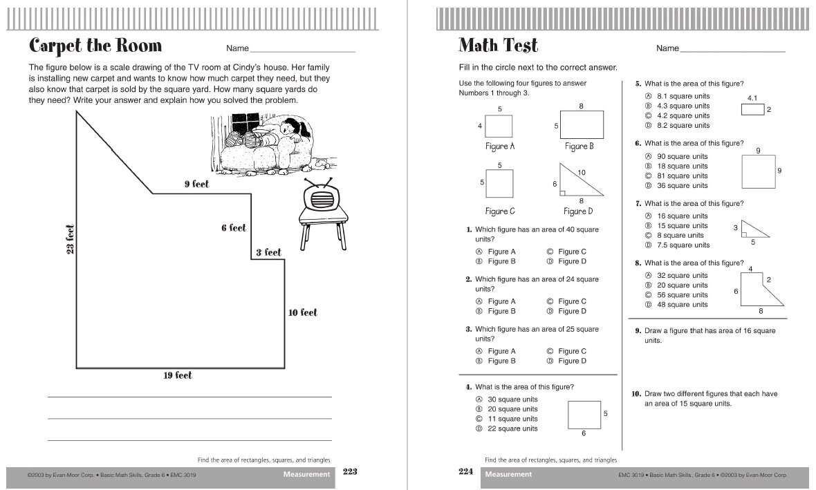 Printable Math Homeschool Curriculum (grade 1-6), Printable Math ...