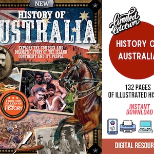 History of Australia, Australian History for Kids History Homeschool Resource, Aboriginal Australia for Kids World History Printable History