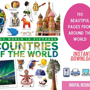 World Geography E-Book, Countries of the World, Kids Homeschool (PDF)