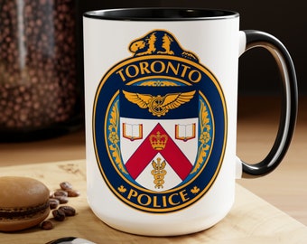 Toronto Police  Badge Coffee Mugs, Toronto Police Gift, Gift For Police Officer, Canadian Police, First Responder Gift, Gift For Dad