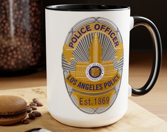 Los Angeles Police Department Badge Coffee Mug, Gift For Him and Her, First Responder Gift, Law Enforcement Gift, Heroes, Police Officer