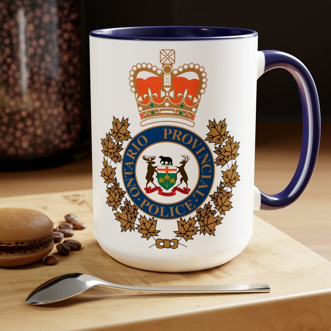 Ontario Police Badge Coffee Mugs, Ontario Police Gift, Gift for Police