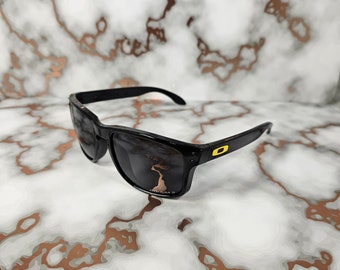 Customized - HoIbrook Prizm Polarized Sunglasses- Gloss- Black/Black