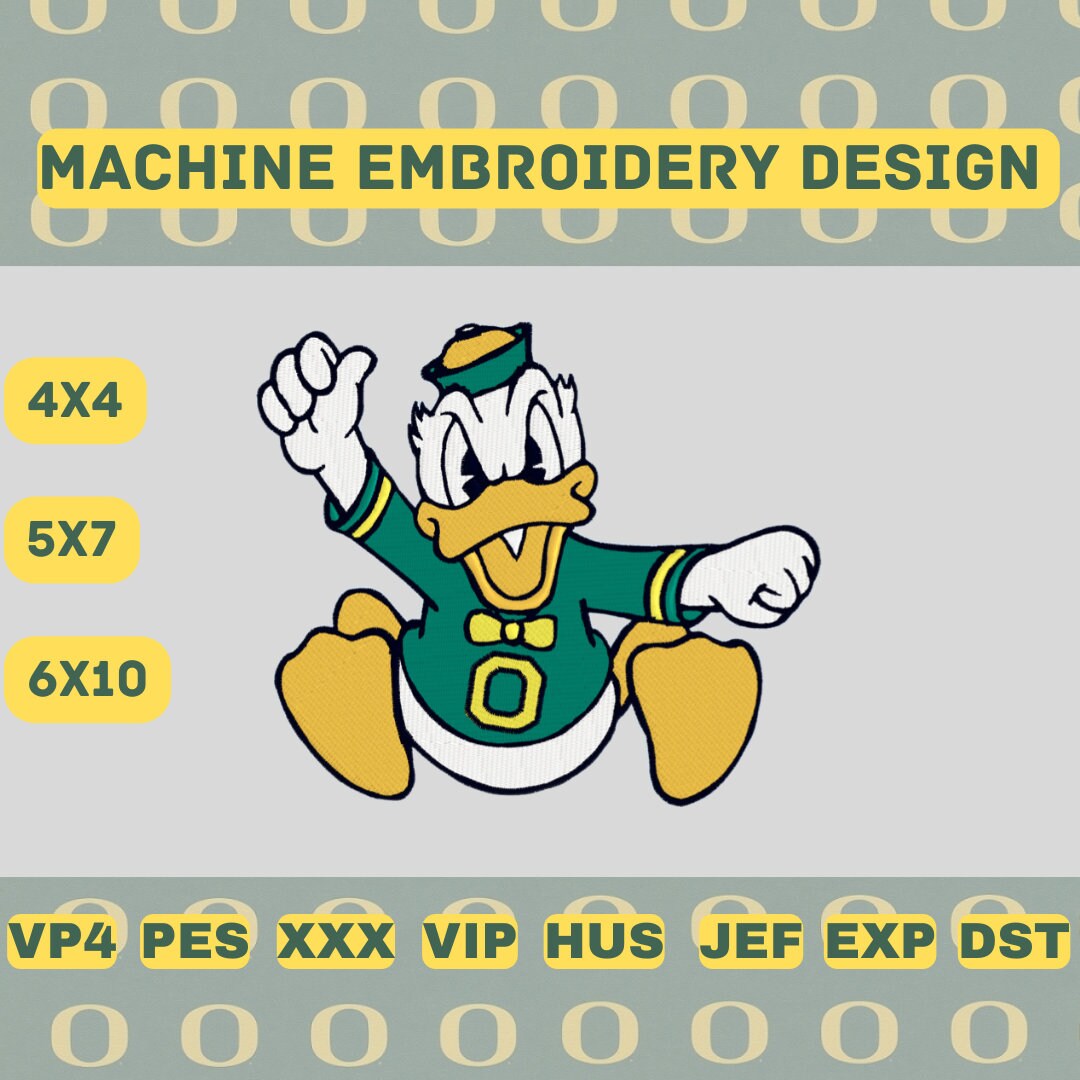 Oregon Embroidery Design File Etsy