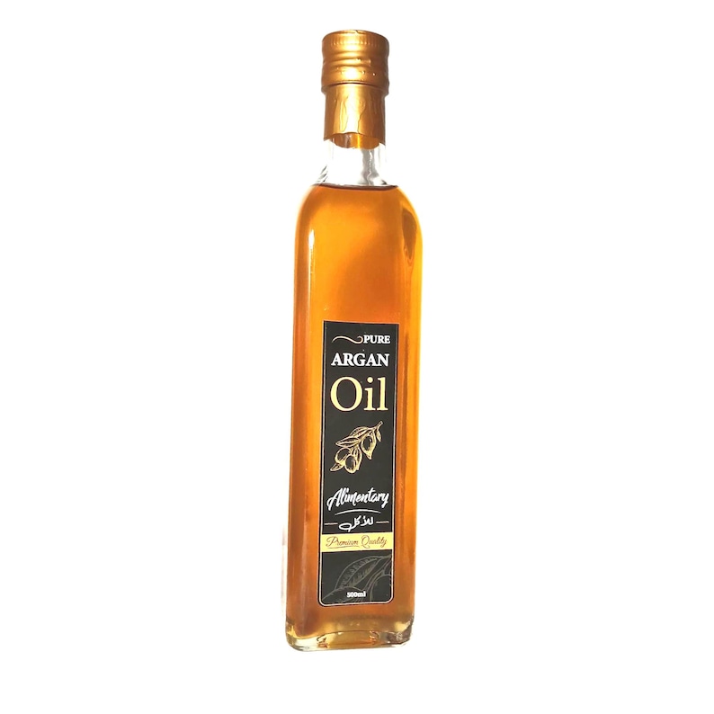 Moroccan culinary argan oil bottle pure edible organic argan oil