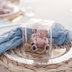 Twin Teddy Bear Candle, Baby Bear Candles, Baby Shower Candle, Shower Favor Candles, Soy wax Scented, Candle for Baby Room