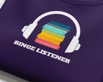 Audiobook T-Shirt, Unisex Short Sleeve Tee, Binge Listener