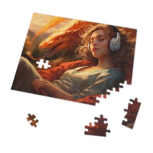 Fantasy Audiobook Jigsaw Puzzle, Jigsaw Puzzle Gift for Audiobook Lovers & Fantasy Fans (110, 252, 500, 1000-Piece)