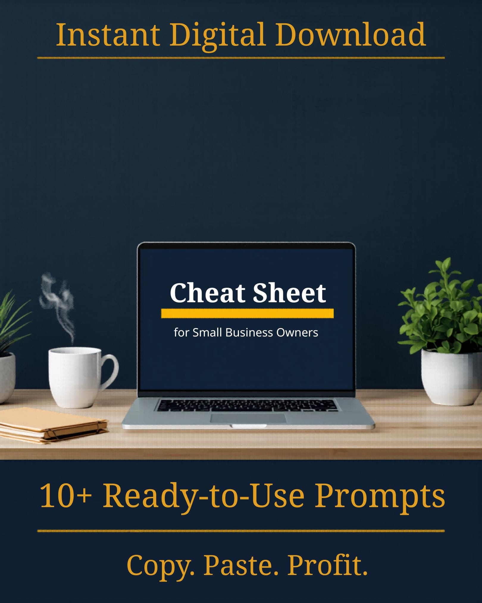 Chatgpt AI Cheat Sheet for Small Business Owners | AI Prompt Guide ...