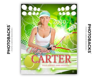 Photoshop Tennis Sports Poster Template from Photobacks Sports Package 1: Digital Background, Team Banner, Backdrop, Seniors, Court, Gift