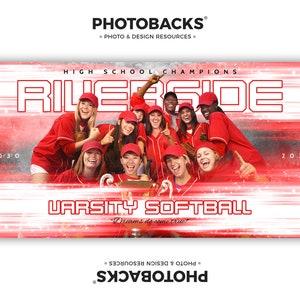 Sports Poster Template Set - Photoshop Collage Templates for Teams and Individuals - Instant Download - 04 from Photobacks Sports Package 1