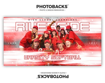 Sports Poster Template Set - Photoshop Collage Templates for Teams and Individuals - Instant Download - 04 from Photobacks Sports Package 1