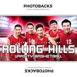 Sports Poster Template Set - Photoshop Collage Templates for Teams and Individuals - Instant Download - 05 from Photobacks Sports Package 1