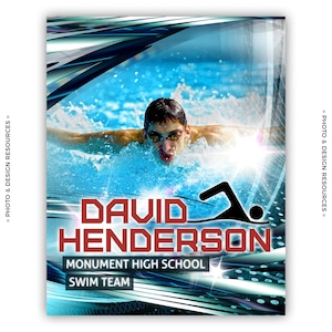 Photoshop Swimming Sports Poster Template from Photobacks Sports Package 1: Digital Background, Backdrop, Seniors, Cheerleading, Cheerleader