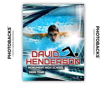 Photoshop Swimming Sports Poster Template from Photobacks Sports Package 1: Digital Background, Backdrop, Seniors, Cheerleading, Cheerleader