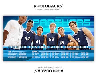 Sports Poster Template Set - Photoshop Collage Templates for Teams and Individuals - Instant Download - 01 from Photobacks Sports Package 1
