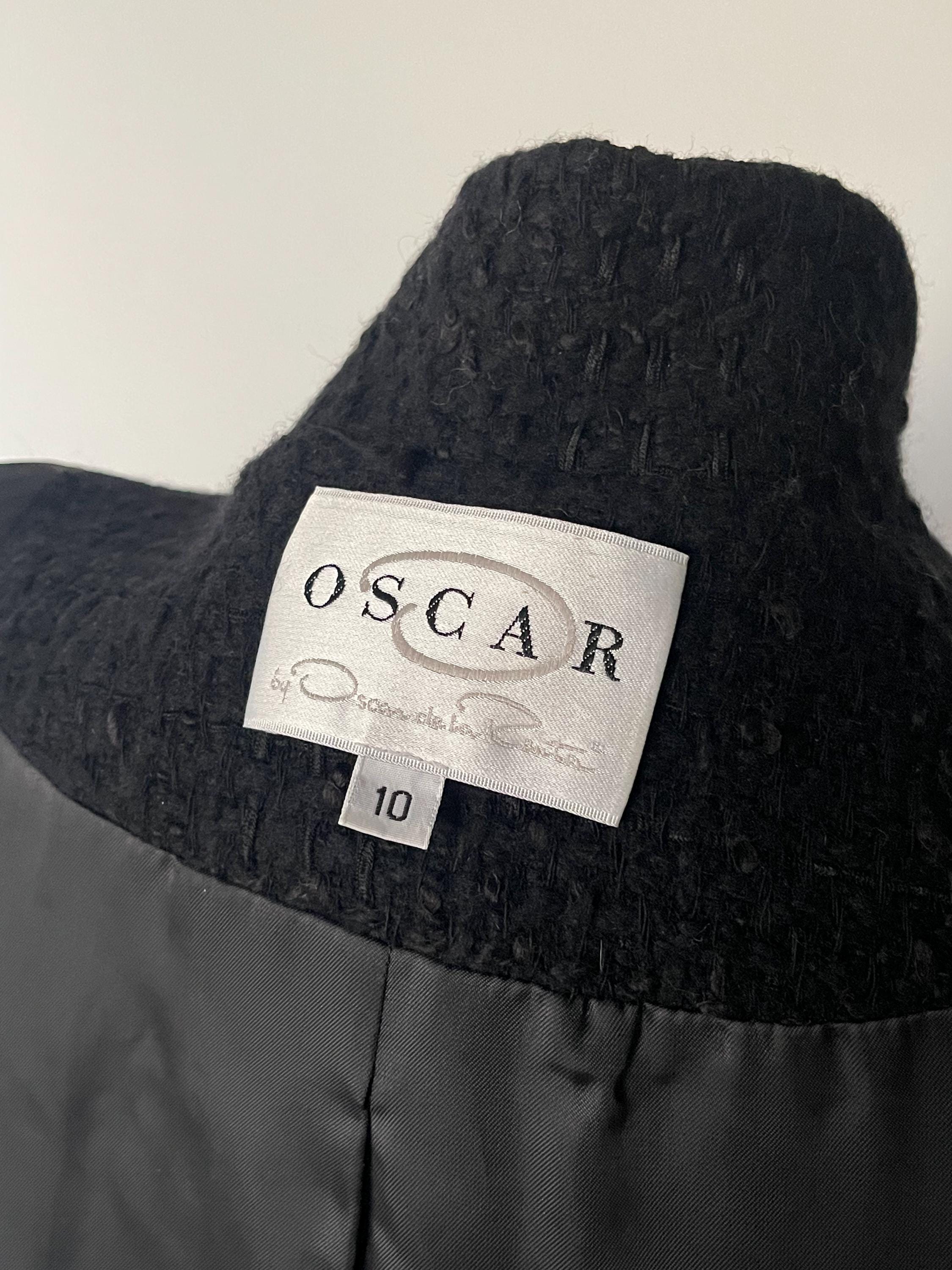 ヴィンテージ オスカー デ ラ レンタ ブラック ツイード ウール